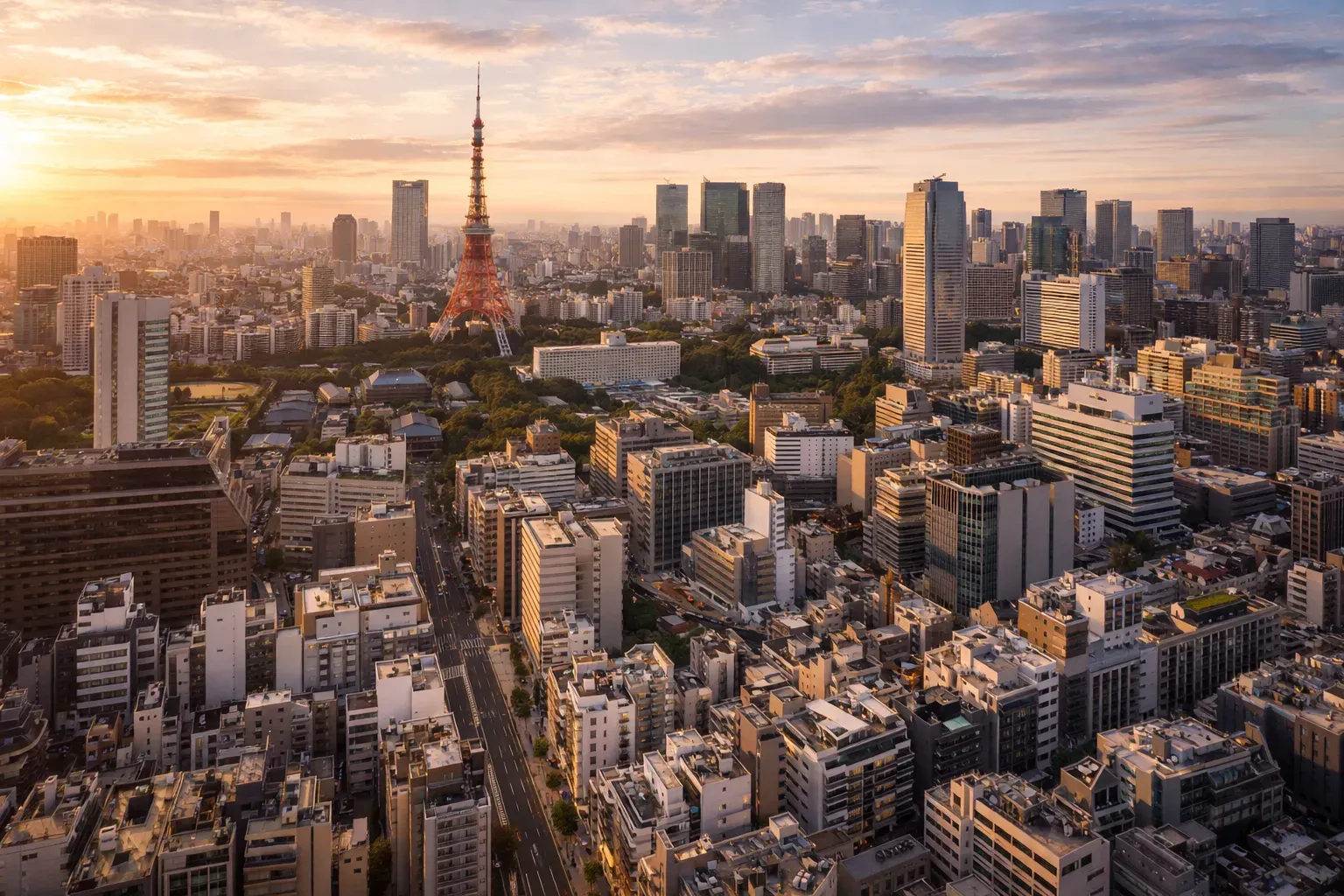 港区・青山エリアの俯瞰