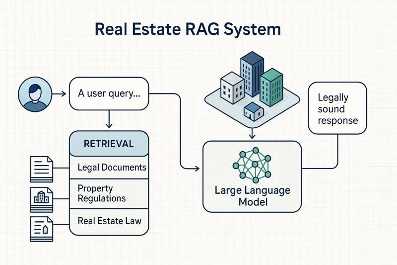 不動産RAG技術の概念図
