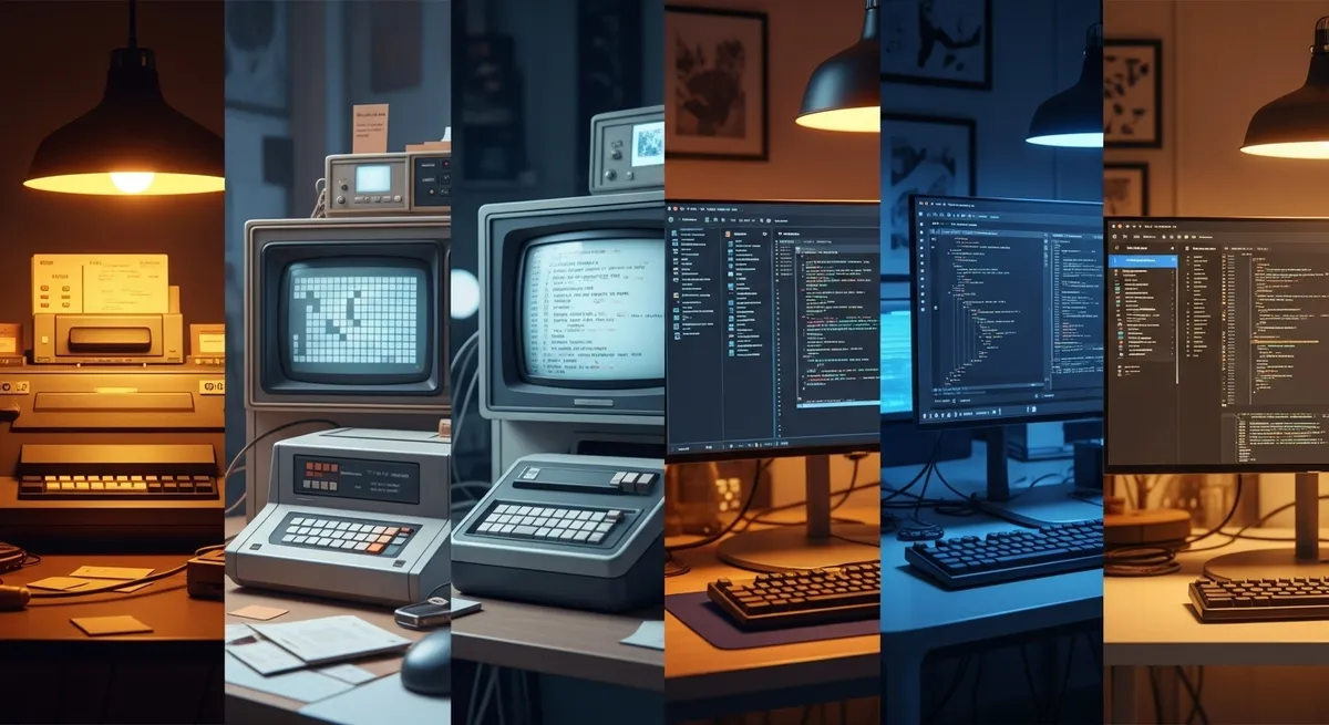 AIコーディングツールの進化に適応する人間の欲望のイメージ