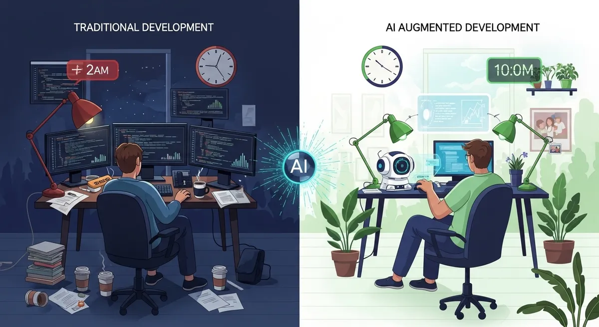 AI拡張型開発の真実 - 10倍速の神話を超えてのイメージ